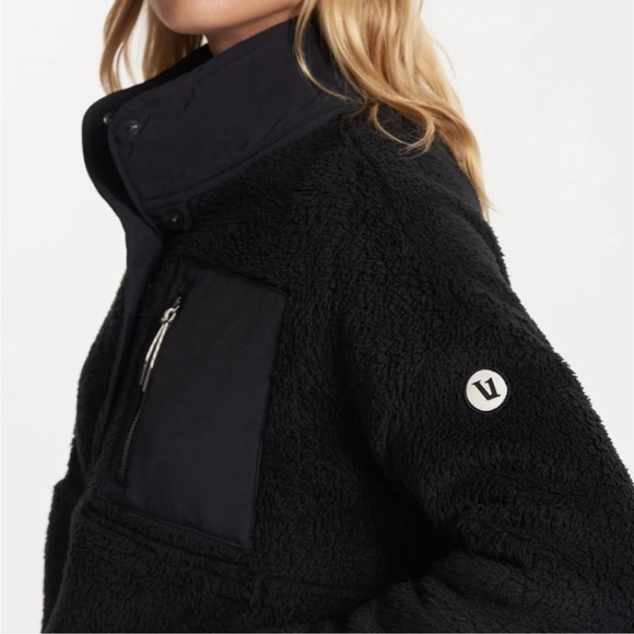 VUORI black Cozy Sherpa Popover Pullover - Picture 2 of 6